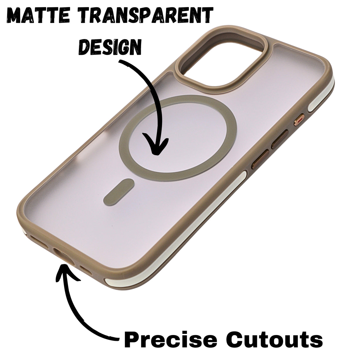 Matte Transparent Hard Shell Protective Phone Case for iPhone 16 Plus