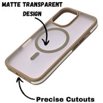 Matte Transparent Hard Shell Protective Phone Case for iPhone 16 Plus