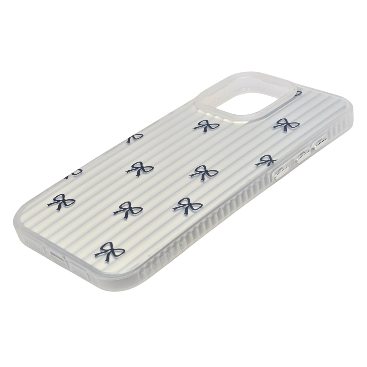 Aesthetic Bow & Floral Print Phone Case for iPhone 16 Pro Max