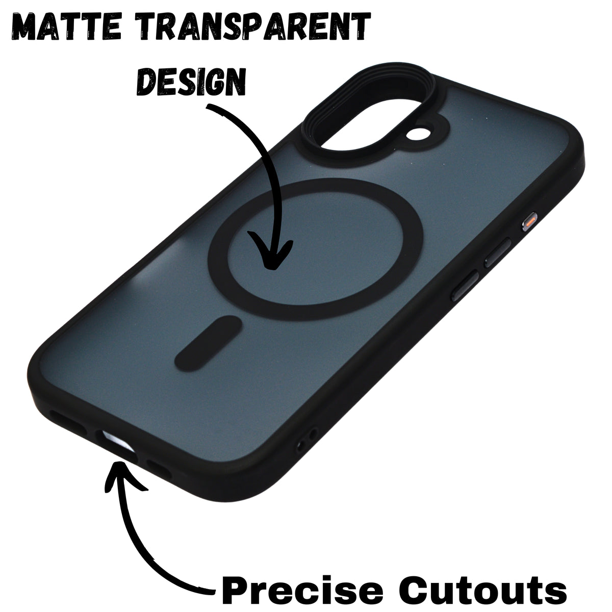Ultimate Protection MagSafe Matt Transparent Case for iPhone 16