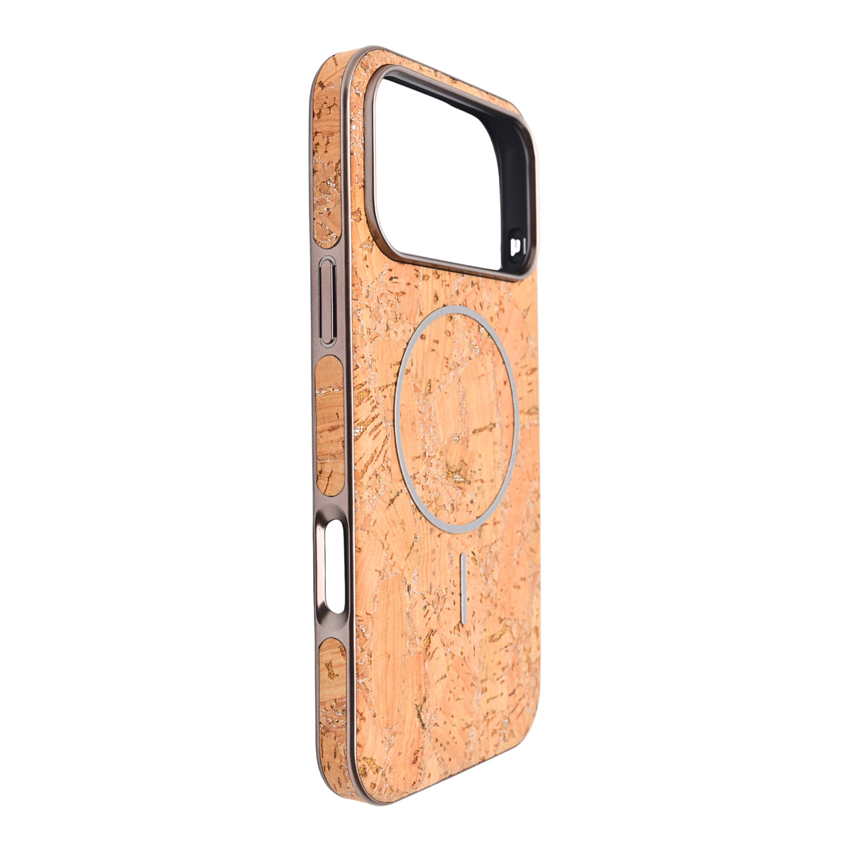 Cork Texture Printed MagSafe Compatible Phone Case for iPhone 17 Pro Max