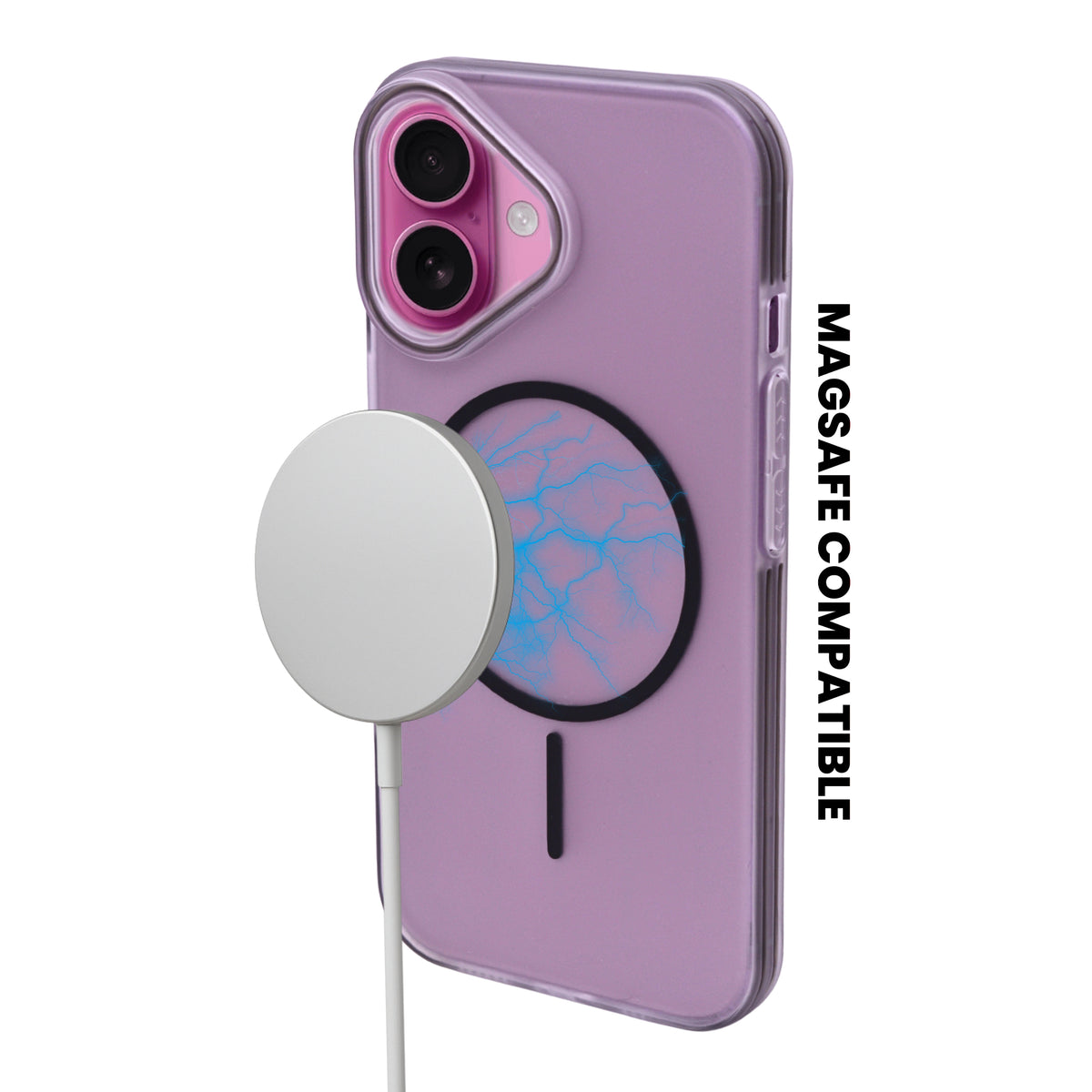 Crystal Clear Shockproof MagSafe Phone Case for iPhone 16