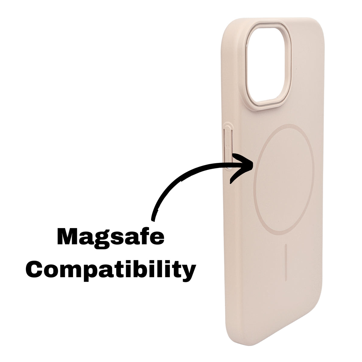 Matte Finish Hard Plastic MagSafe Compatible Phone Case for iPhone 15