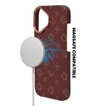 Kevlar Texture Magsafe Armor Phone Case for iPhone 17