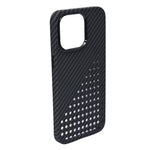 Premium Perforated Carbon Fiber Phone Case for iPhone 15 Pro Max