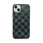 Checkered Texture Grip Case For iPhone 14 Plus / 15 Plus