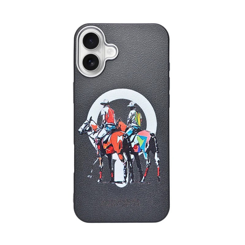 Santa Barbara Polo & Racquet Club Leather Phone Case For iPhone 16