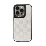 Checkered Texture Grip Case For iPhone 15 Pro
