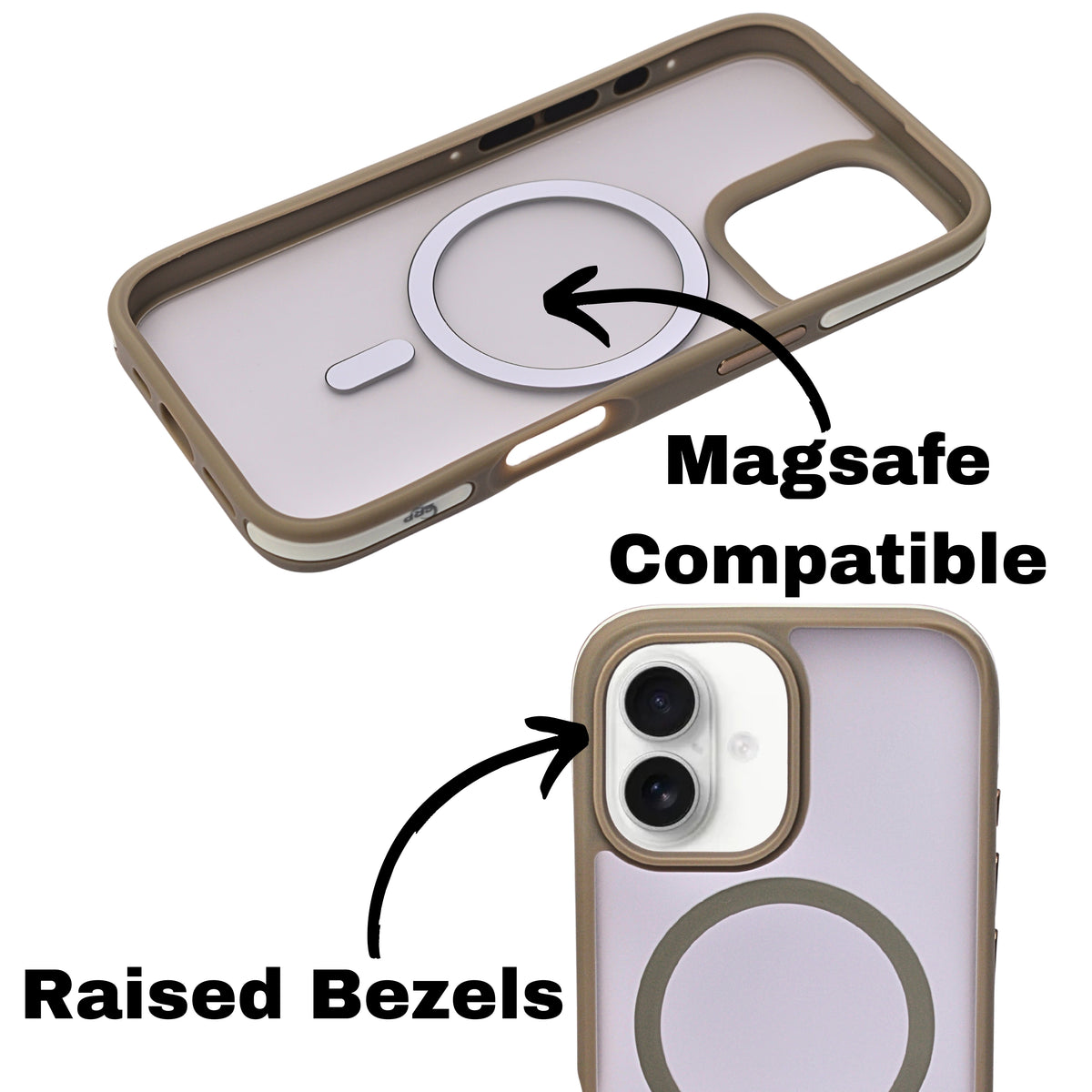 Matte Transparent Hard Shell Protective Phone Case for iPhone 16 Plus