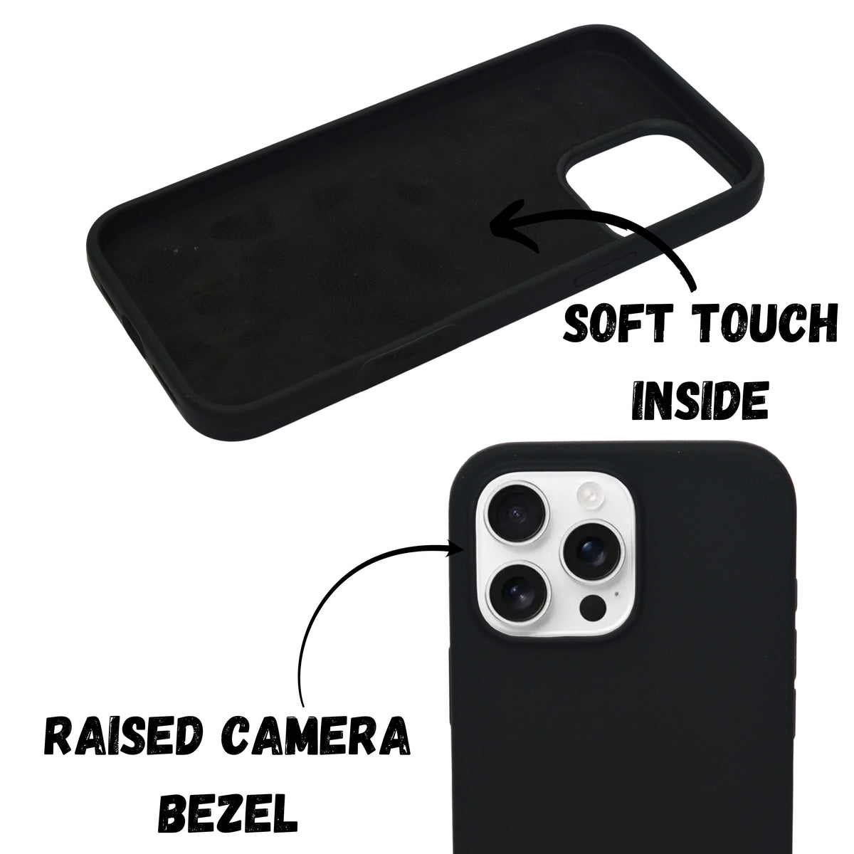 Premium Soft Silicone with Microfiber Lining Phone Case for iPhone 16 Pro Max
