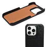 Luxury GG Embossed Phone Case for iPhone 15 Pro