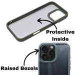Transparent Crome Camera Ring Protective Phone Case for iPhone 16 Pro Max