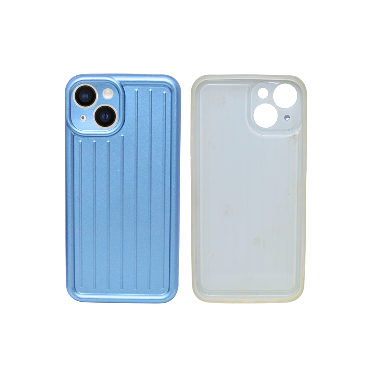 3D Vertical Striped Bumper Phone Case with Camera Protection for iPhone 13 / 14