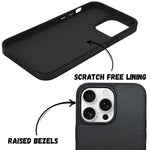 Spigen Leather Textured Protective Phone Case For iPhone 14 Pro Max