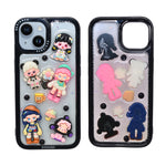 Cute 3D Cartoon Doodle Phone Case for iPhone 13 / 14