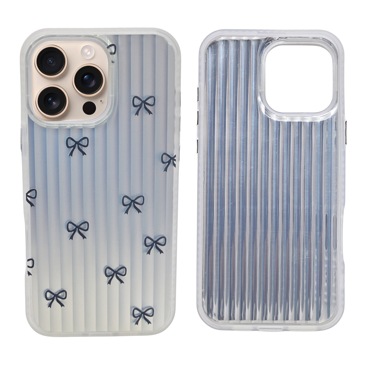 Aesthetic Bow & Floral Phone Case for iPhone 16 Pro