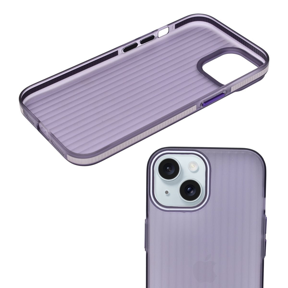 Frosted Matte Corrugated Texture Phone Case for iPhone 15