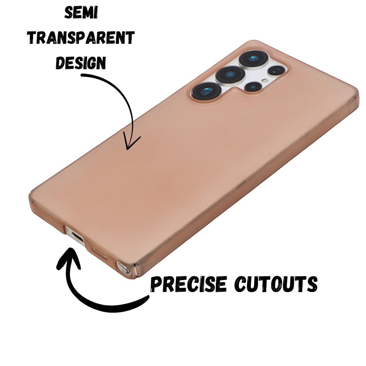 Paper Slim Translucent Matte Phone Case for Samsung S25 Ultra