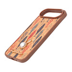 Bohemian Ethnic Print Cork Texture with Pearl Detail Phone Case for iPhone 17 Air