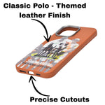 Santa Barbara Polo & Racquet Club Leather Phone Case For iPhone 16 Pro Max