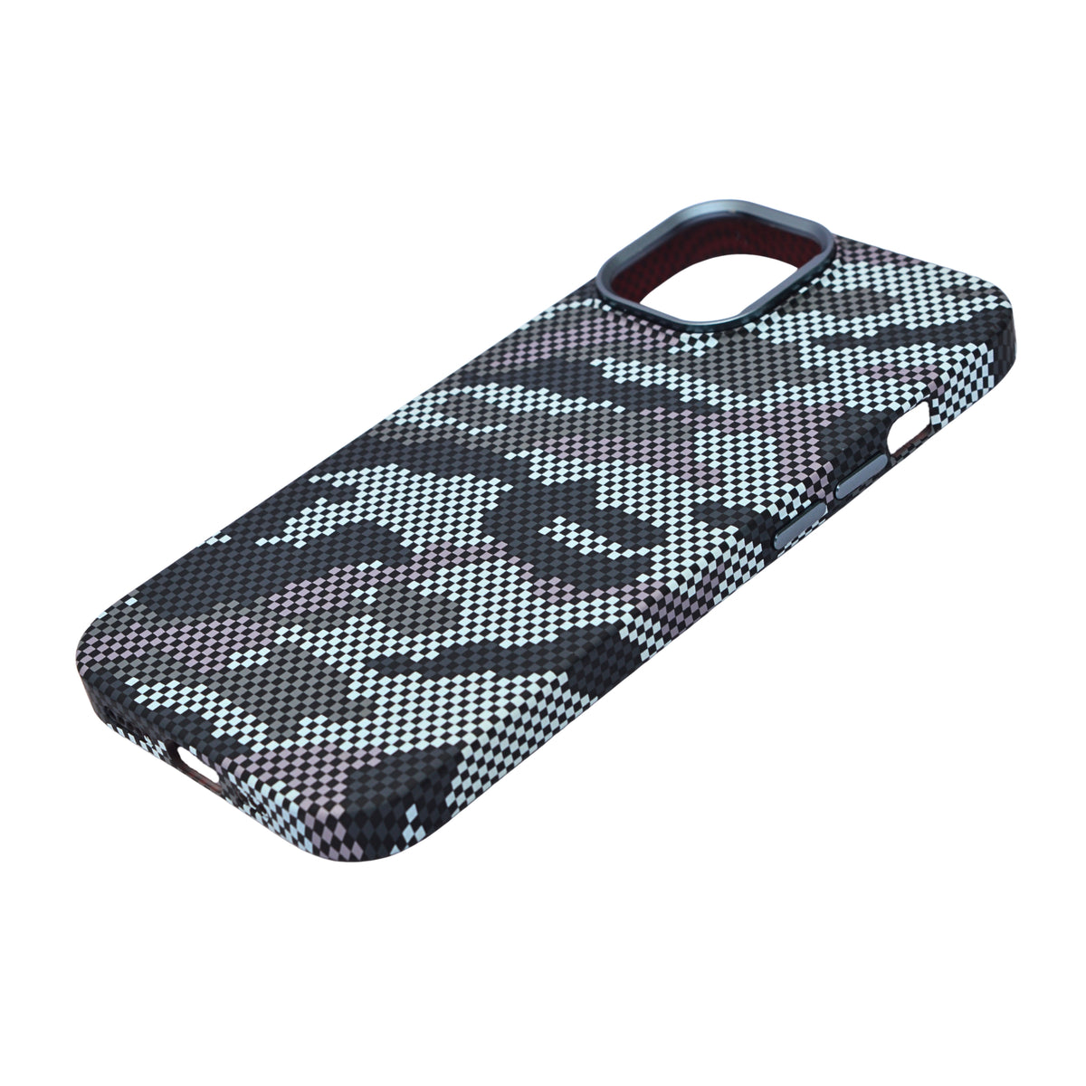Camouflage Pixel Pattern Phone Case for iPhone 15