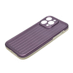 Corrugated Lines Pattern Matte Plating Cover For iPhone 14 Pro Max