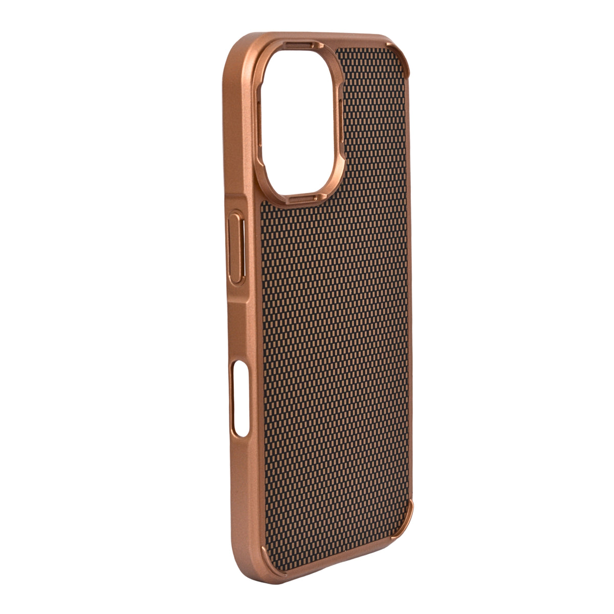 Geometric Carbon Fiber Texture Phone Case for iPhone 16