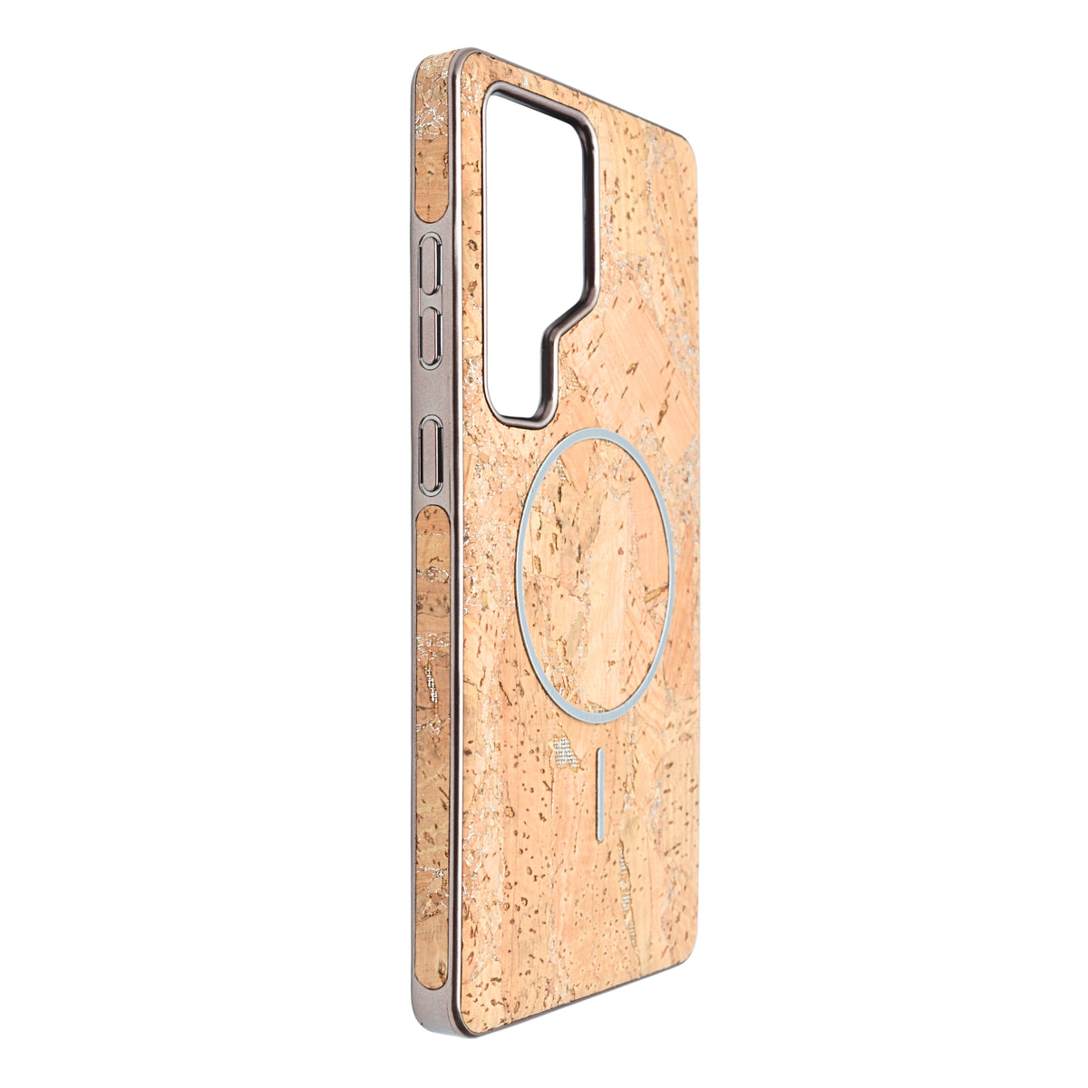 Cork Texture Printed MagSafe Compatible Phone Case for Samsung Galaxy S25 Ultra