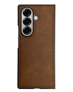 Classic Leather Case for Samsung Galaxy Z Fold 7 โ Minimalist Slim Fit Design