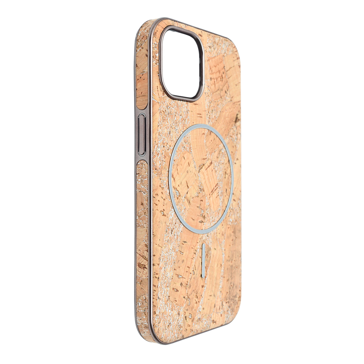 Cork Texture Printed MagSafe Compatible Phone Case for iPhone 13 / 14