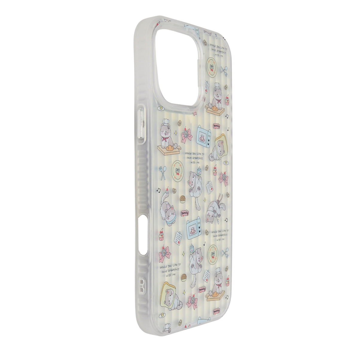 Aesthetic Bow & Floral Print Phone Case for iPhone 16 Pro Max