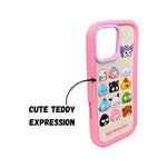 3D Cartoon Hello Steamed Bun Character Design Phone Case For iPhone 16 Pro Max