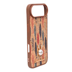 Bohemian Ethnic Print Cork Texture with Pearl Detail Phone Case for iPhone 17 Air