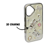 Rhinestone Embellished Phone Case for iPhone 16