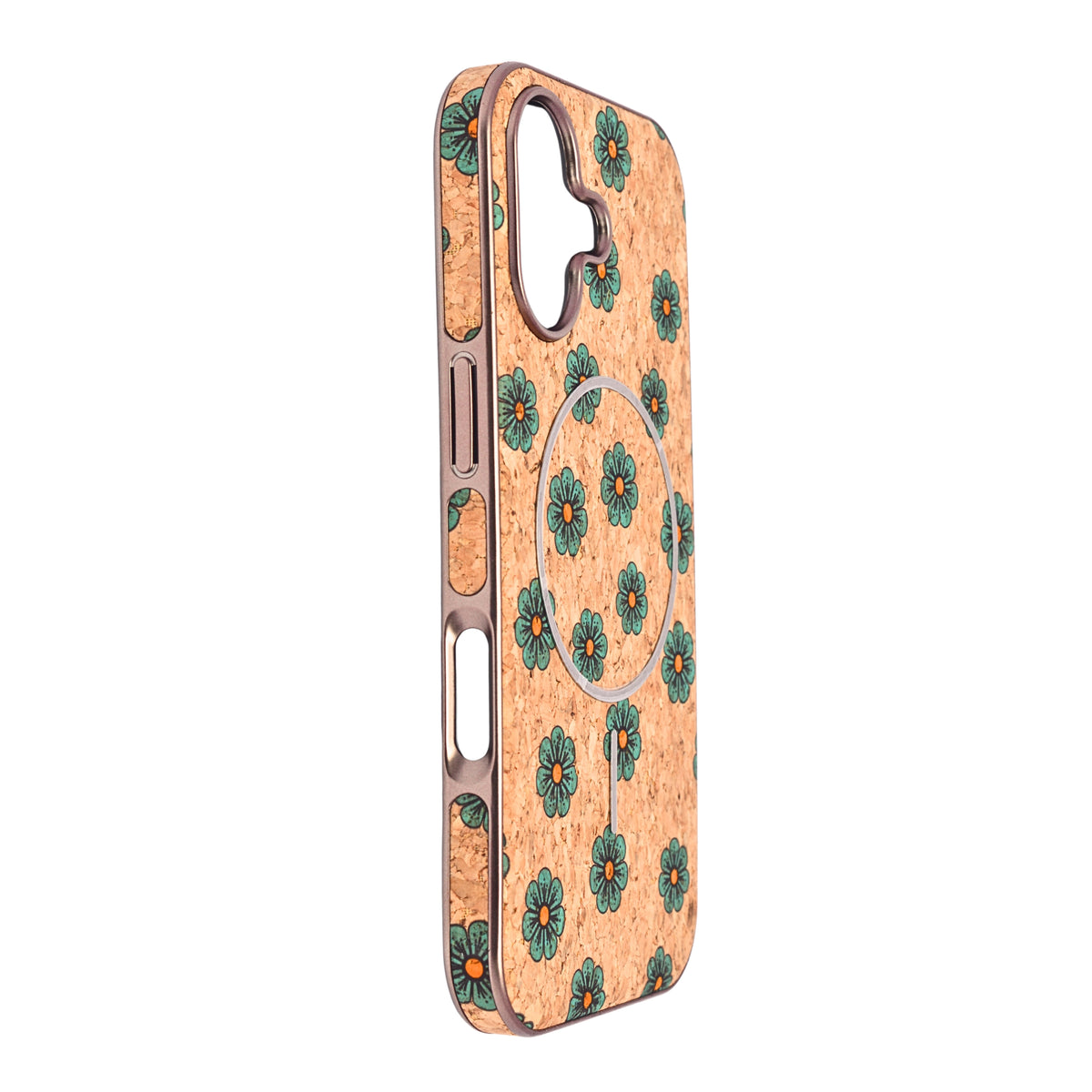 Cork Texture Printed MagSafe Compatible Phone Case for iPhone 17