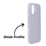 Frosted Matte Finish Slim Translucent Phone Case for iPhone 17