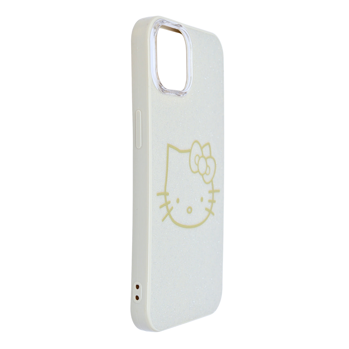 Glitter Sparkle Kitty Phone Case for iPhone 15