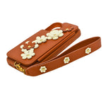 3D Flower Wallet Flip with Card Holder & Detachable Sling Phone Case for iPhone 16