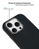 Carbon Fiber Texture Anti-Fall Protective Case for iPhone 16 Pro