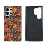 Cork Texture Printed MagSafe Compatible Phone Case for Samsung Galaxy S24 Ultra