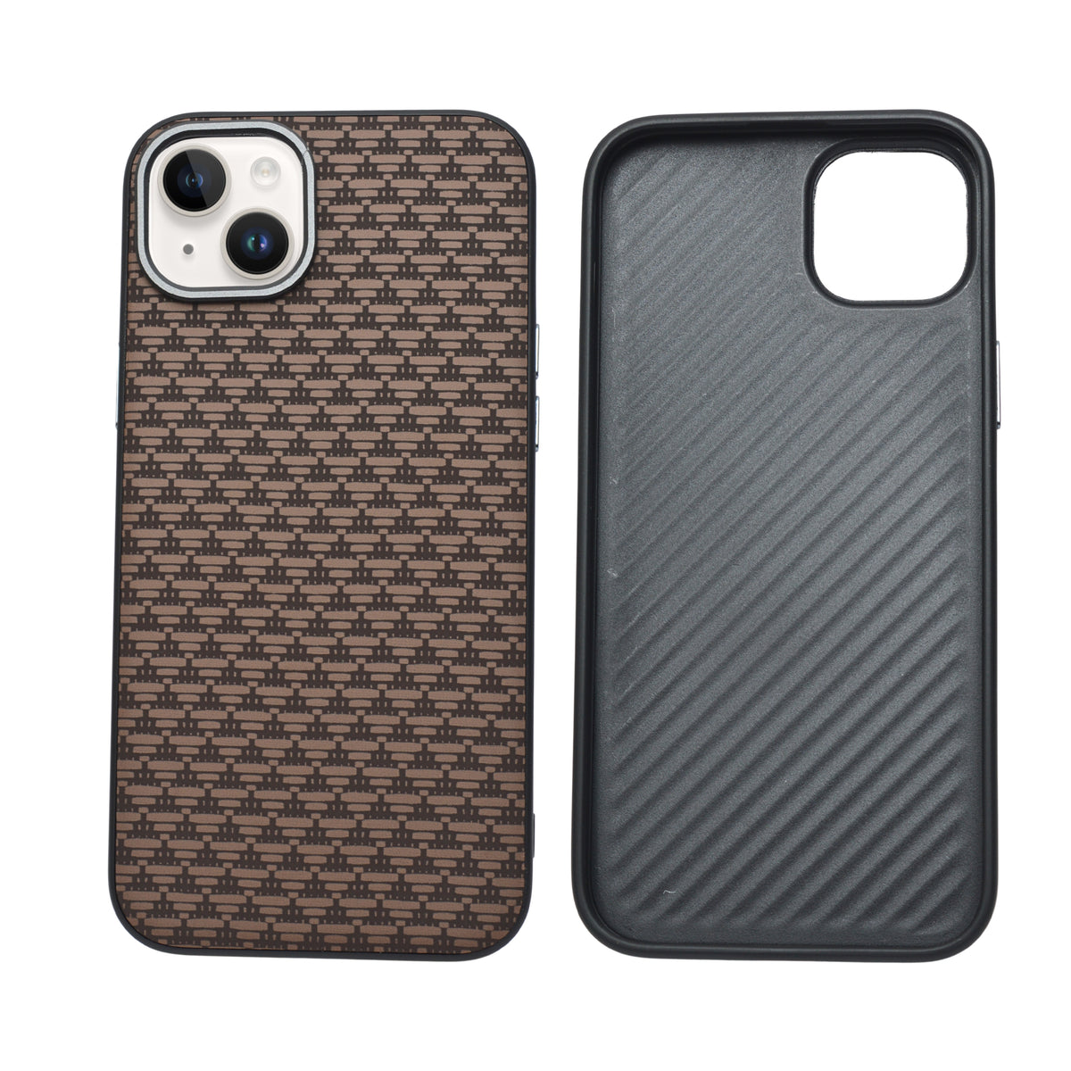 Carbon Weave Pattern Phone Case for iPhone 14 Plus / 15 Plus
