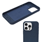 Premium Wave Texture with Hidden Pin Holder Phone Case for iPhone 15 Pro Max