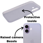 Frosted Matte Finish Slim Translucent Phone Case for iPhone 17