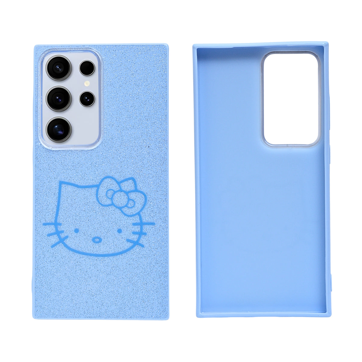 Glitter Sparkle Kitty Phone Case for Samsung Galaxy S24 Ultra