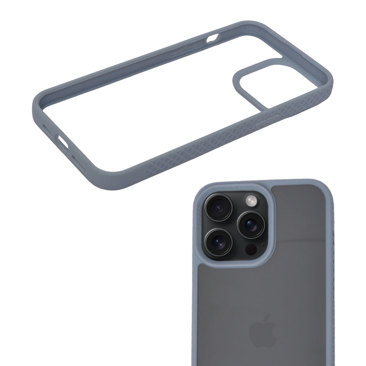 Transparent with Colored Edges Phone Case for iPhone 15 Pro Max