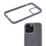 Transparent with Colored Edges Phone Case for iPhone 15 Pro Max
