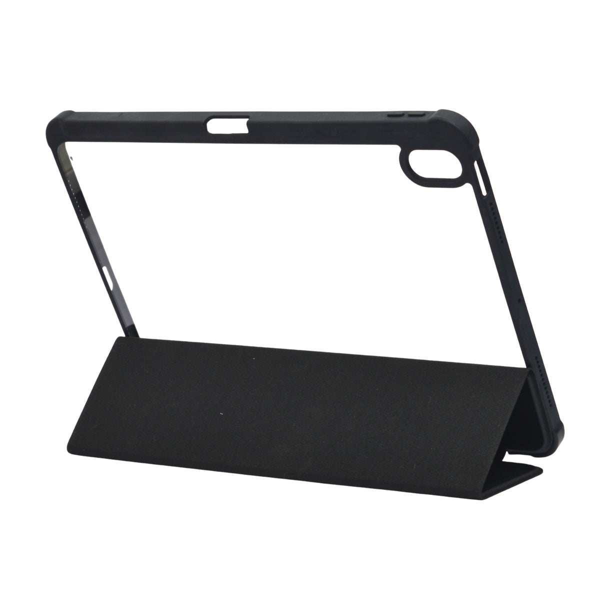 Crystal Transparent Trifold Protective Case with Pencil Slot for iPad 10.9 Inch (4th Gen / 5th Gen)