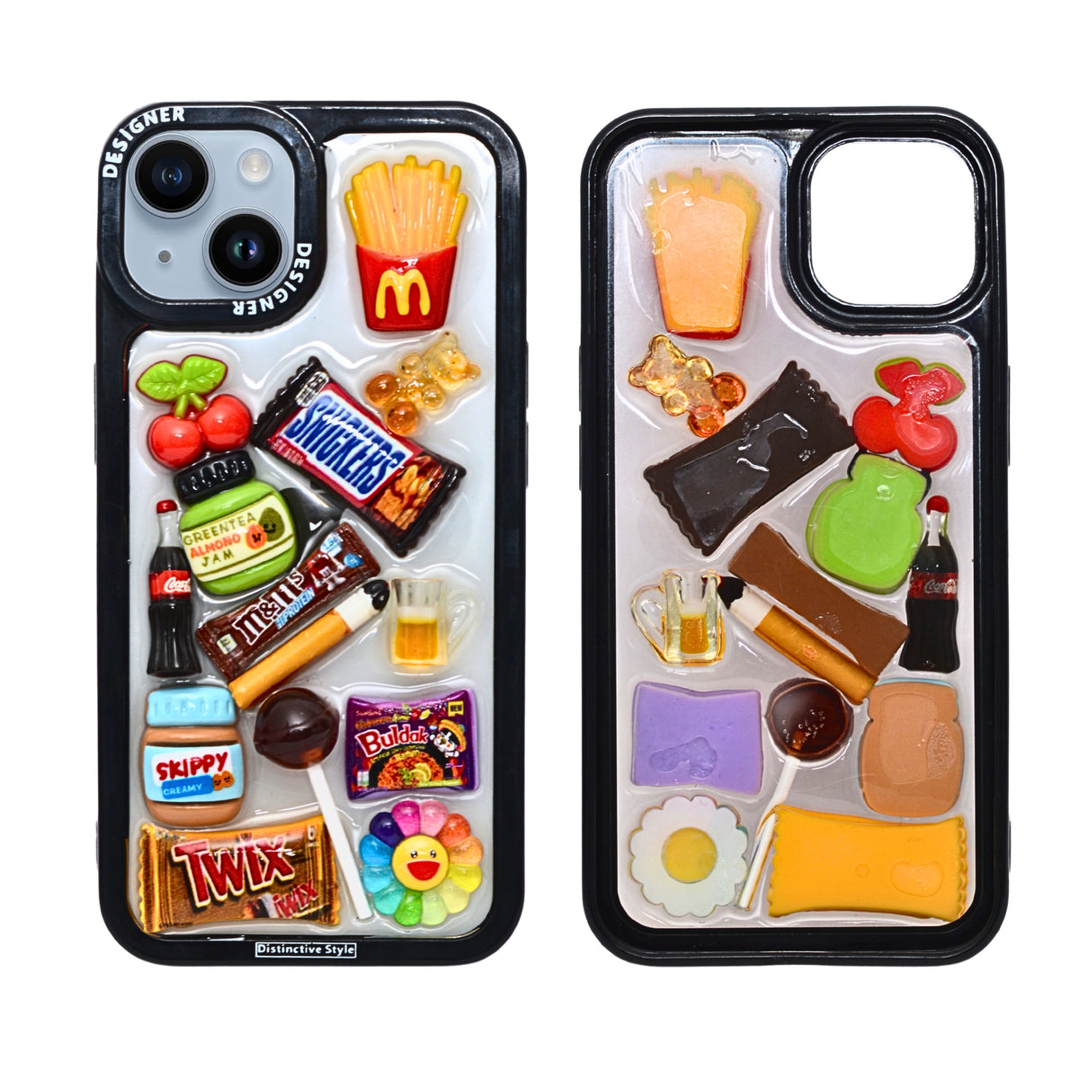 Cute 3D Cartoon Doodle Phone Case for iPhone 13 / 14