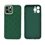 LV Inspired Luxury Embossed Pattern Phone Case for iPhone 12 / 12 Pro