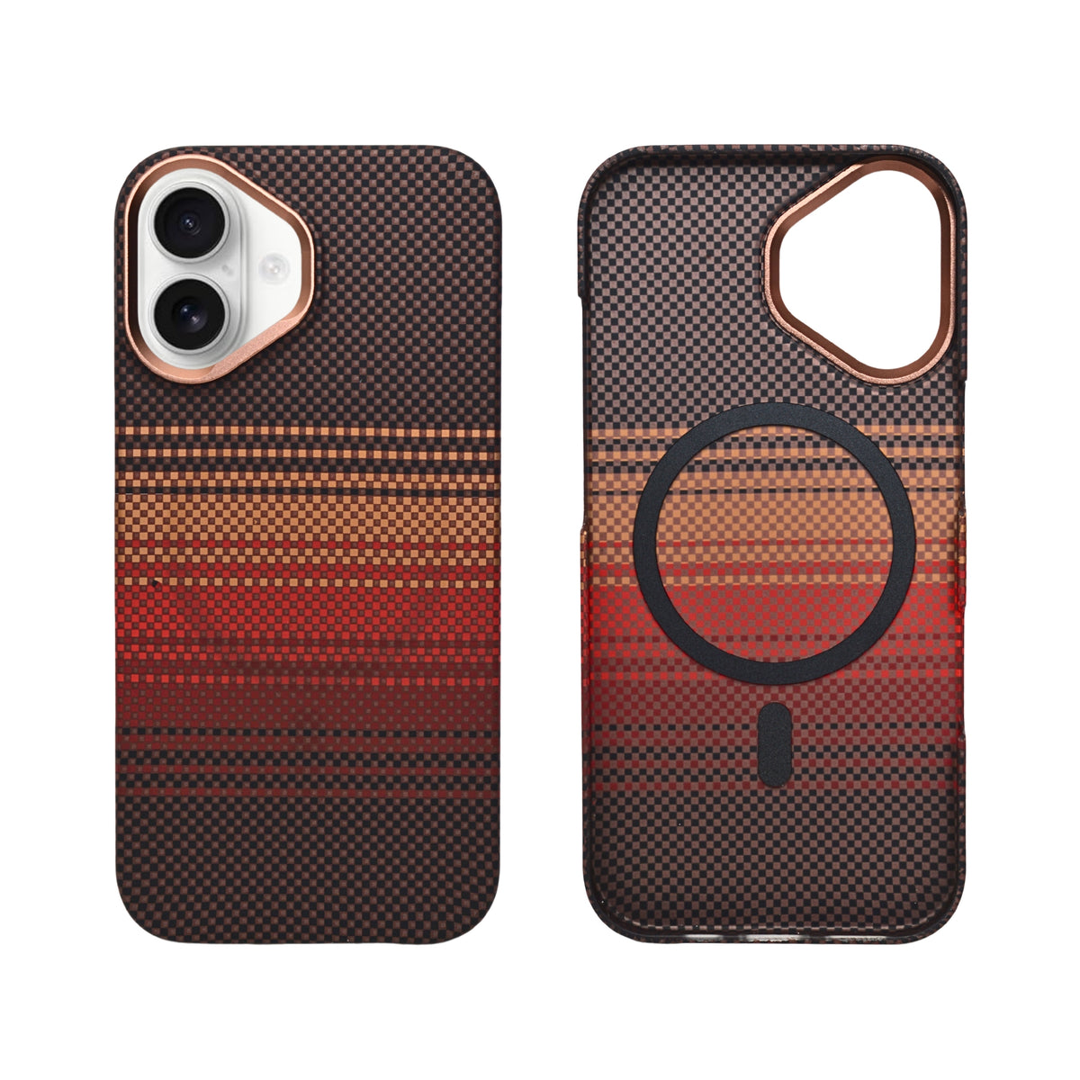 Kevlar Texture Magsafe Armor Phone Case for iPhone 17